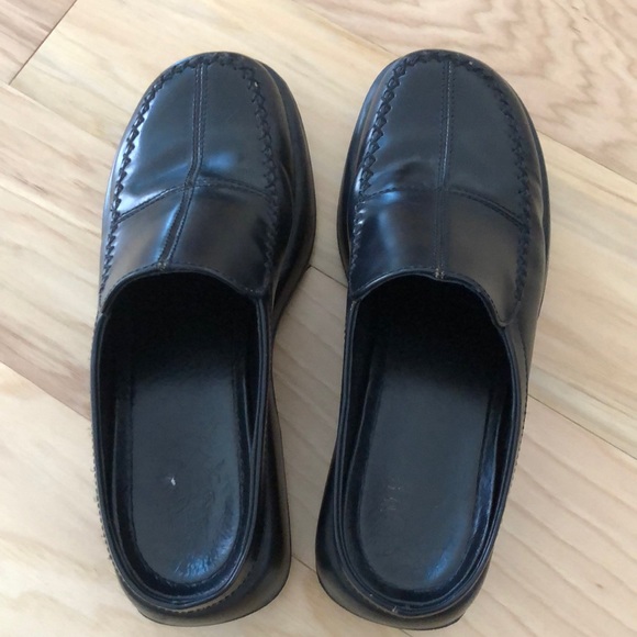 Dansko Black Nursing Clogs Slides Mules - Picture 3 of 8